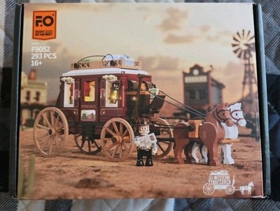 Funwhole Western Stagecoach Lighting Old West Carriage W/ Horses *Lumibricks* 
