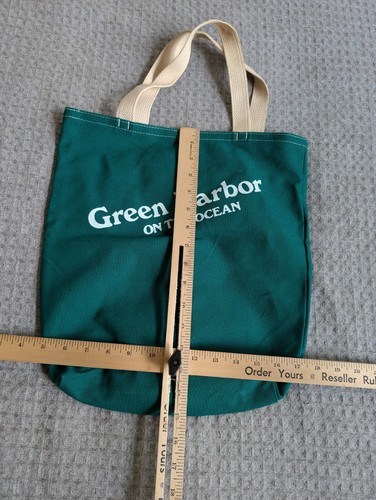 Green Harbor On The Ocean Tasche grün weiß Canvas Cape Cod Tourist - Bild 5 von 5