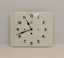 Orologio da parete Junghans Artedeco in ceramica a carica manuale funzionante.