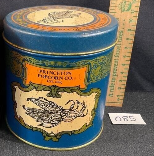 Princeton Popcorn Tin Can - Empty | eBay