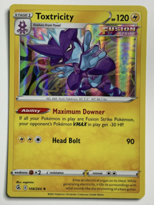 Pokemon - TOXTRICITY 108/264 - Holo Rare - Fusion Strike