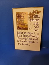 Antique 1913 VALENTINE Postcard ALITTLE SAID & TRULY SAID CAN DEEPER JOY IMPART