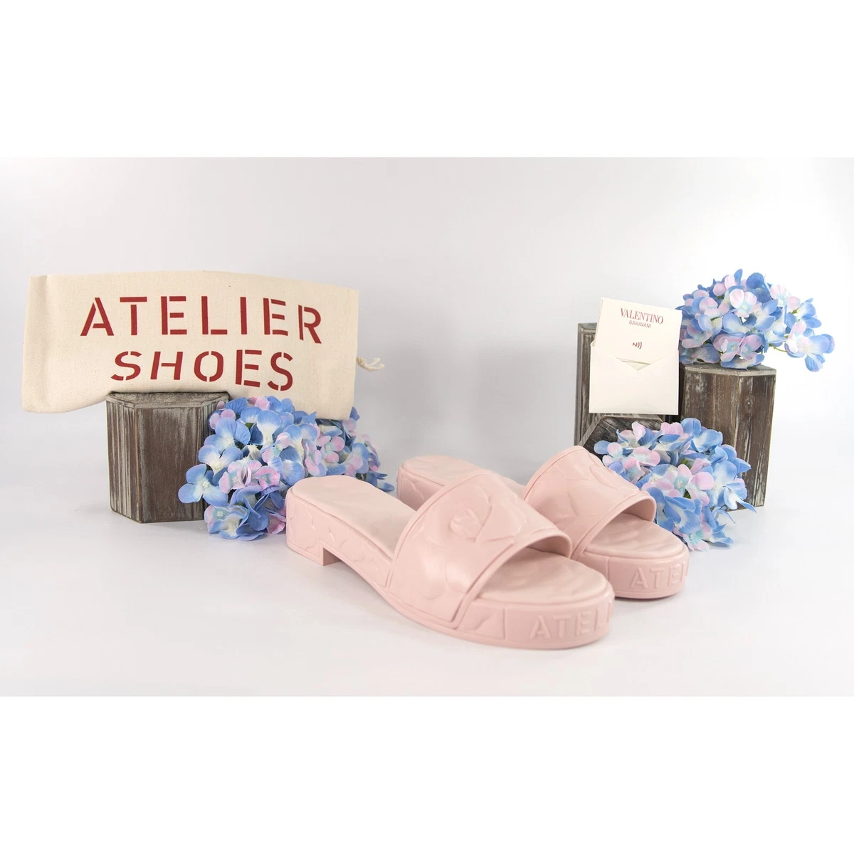 valentino rubber slide