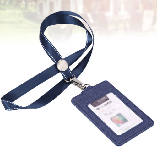 Porte-insigne de sécurité nom étiquette clips passe porte-cartes porte-cartes étudiant porte-cartes - Photo 1/11
