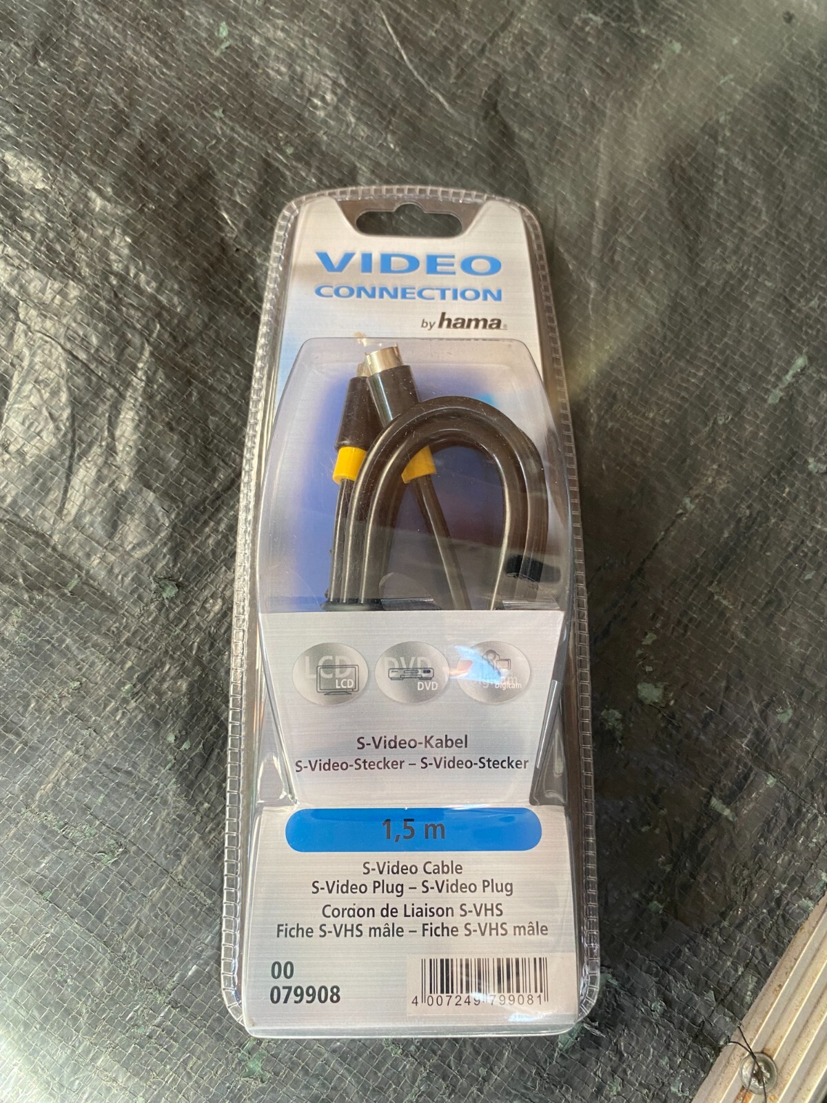 Hama 079908 1.5m S-Video SVHS S-VHS  Lead Video Cable