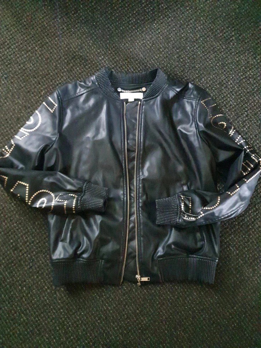 Michael kors studded leather jacket sale