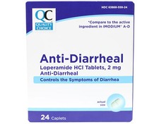 2 Pack Quality Choice Anti-Diarrheal Lopermaide HCI 24 Caplets