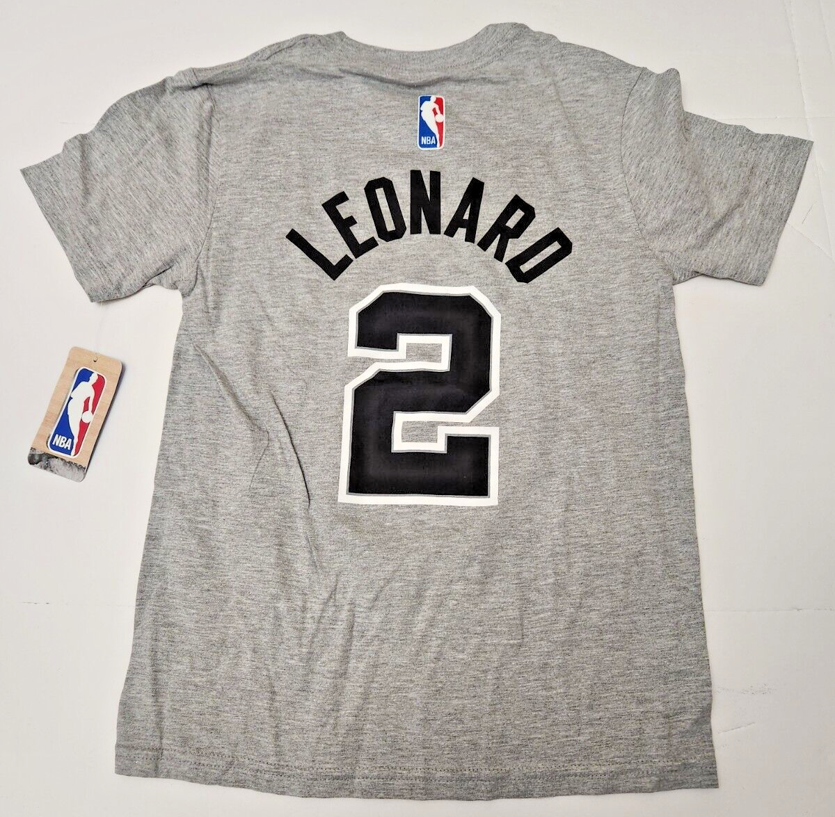 San Antonio Spurs NBA Kawhi Leonard #2 Gray Youth Shirt Small | eBay