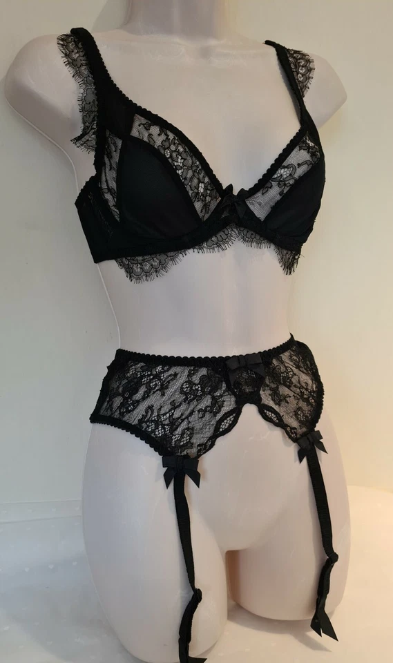 Sujetador Agent Provocateur 34 B and Love Tirantes Talla AP2 Negro Nuevo con Etiquetas Foto 4 de 4