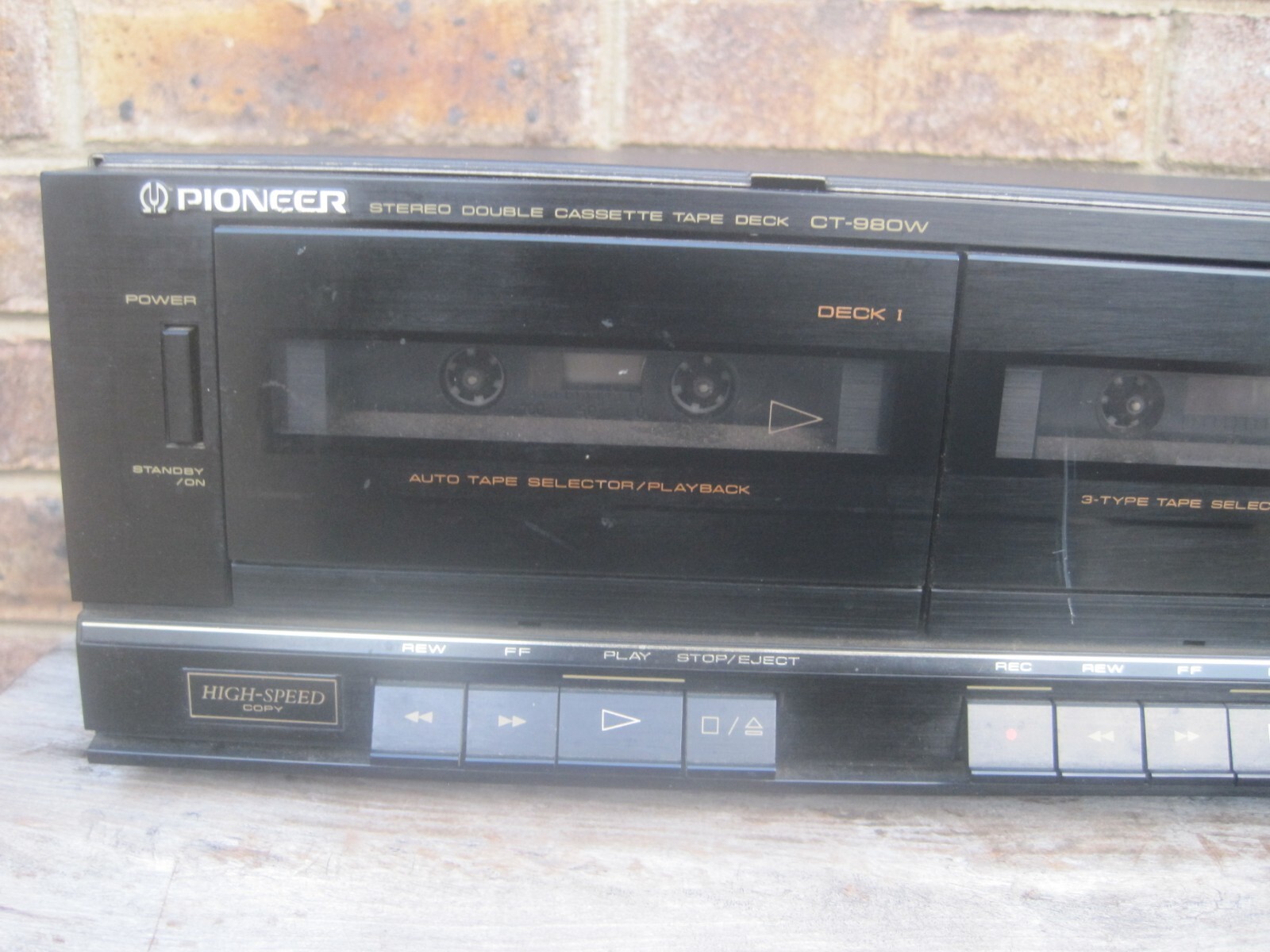 Vintage Pioneer CT980W Stereo Double Cassette Tape Deck eBay