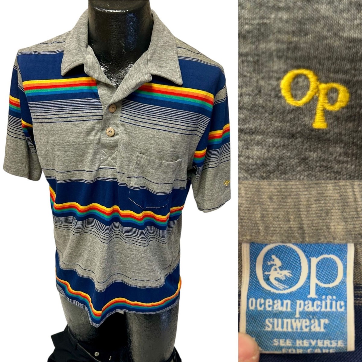 70s 80s OP Ocean Pacific オーシャンパシフィック 70s - 80s VINTAGE OCEAN PACIFIC O.P. SUNWEAR T-SHIRT SZ S