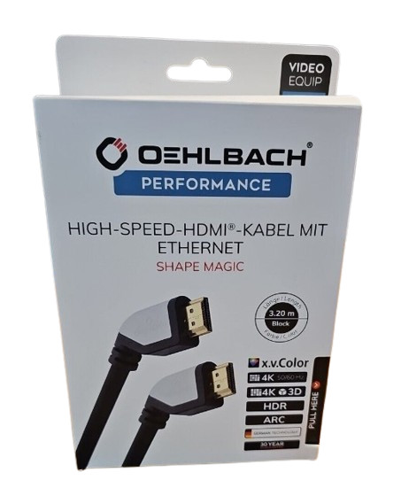Thumbnail - Oehlbach High Speed Hdmi Kabel Mit Ethernet 4k 3d Dts X 40° Angle
