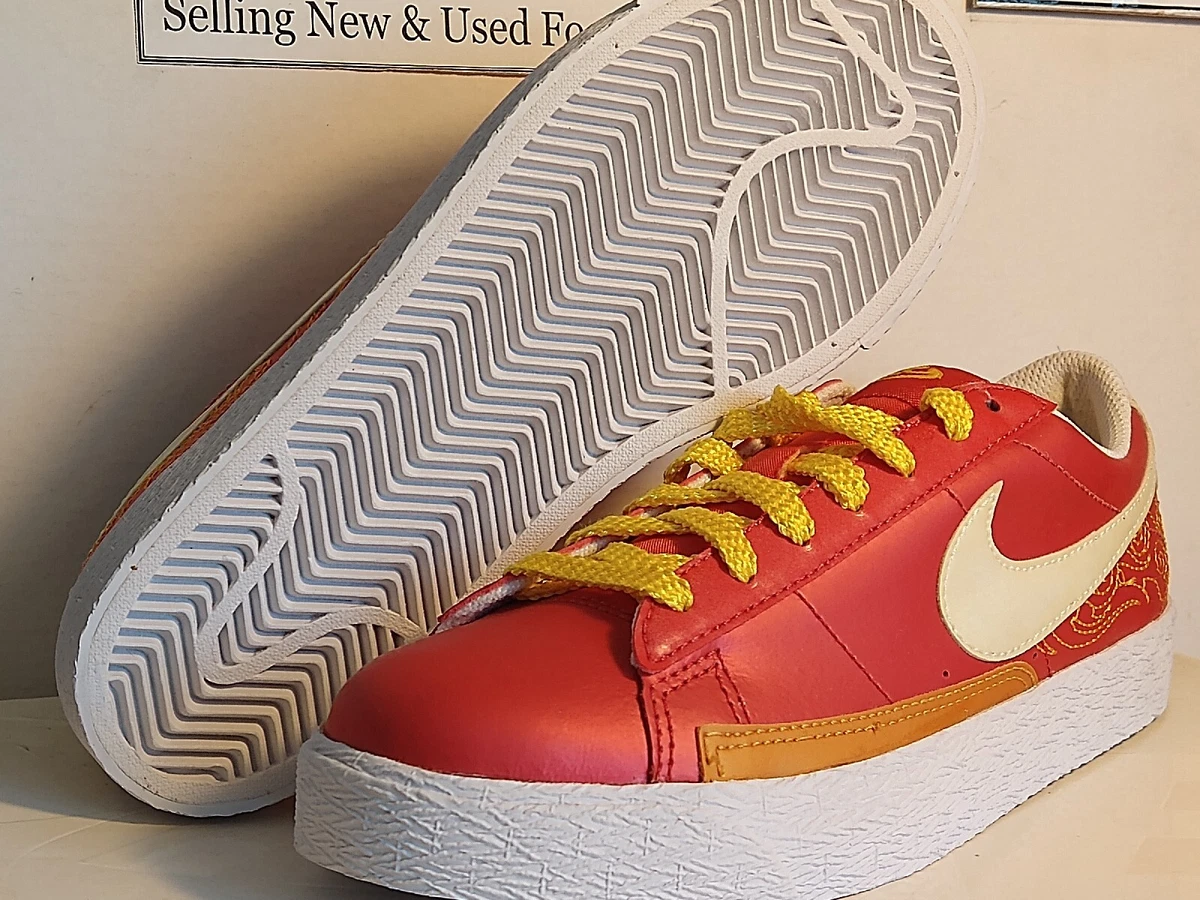Nike blazer low on sale femme rouge