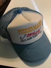 Vintage Fisherman’s Wharf South Padre Island Tex Snapback Mesh Truckers Hat