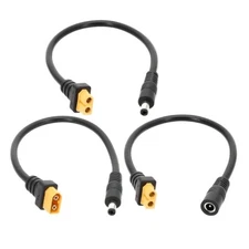 Female Male 5.5x2.5mm XT60/T Plug Connector To DC5525 Power Cable Adaptor