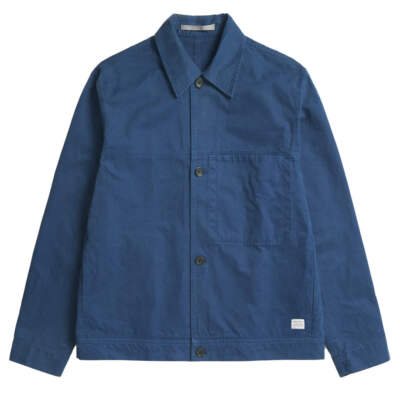 Norse Projects Marcus Canvas Overshirt Workwear Blue