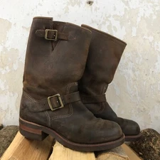 Vintage Chippewa engineer work leather boots