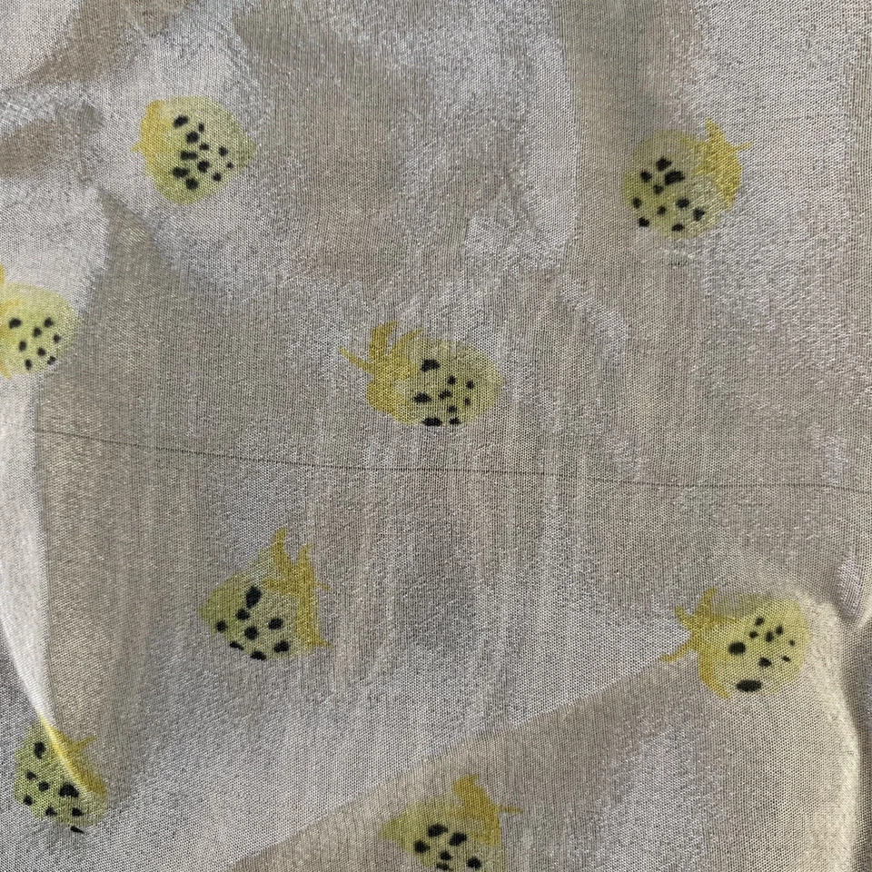 Винтажный шарф 60-х Vera Yellow Strawberries новинка - Изображение 4 из 4