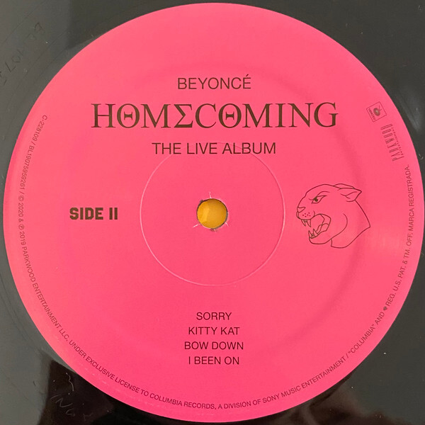 NEW BEYONCE - HOMECOMING THE LIVE ALBUM Vinyl 4-LP Columbia