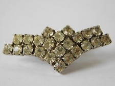 MUSI V SHAPED RHINESTONE SHOE CLIP ART DECO