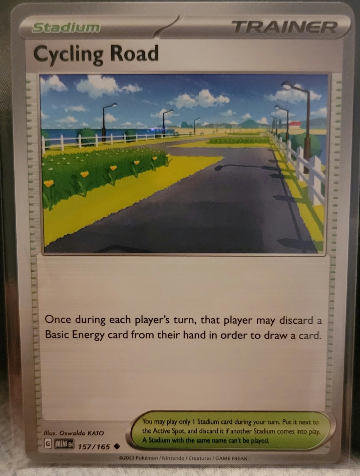 Pokemon TCG Card Cycling Road 157/165 Scarlet & Violet 151 Uncommon NM