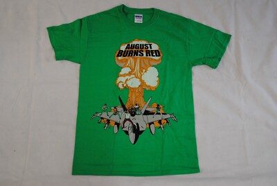 AUGUST BURNS RED F-14 T-SHIRT NEU OFFICIAL BAND MESSENGERS LEVELER RARE