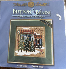 Mill Hill "TREE FARM" Buttons  Beads Kit MH14-6306 RARE Original Button