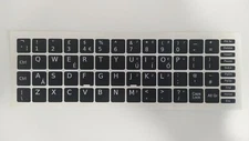 PACK 100 UN REPLACEMENT ENGLISH en-GB KEYBOARD STICKER KEY LAPTOP BLACK 13x13mm