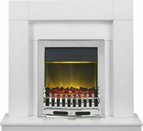 Adam Malmo Fireplace & Surround with Electric Fire, 39" Multicoloured