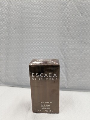 Escada SENTIMENT 30 ML/ 1 OZ EDT Spray, FOR MEN BY ESCADA REAR VINTAGE SEALED