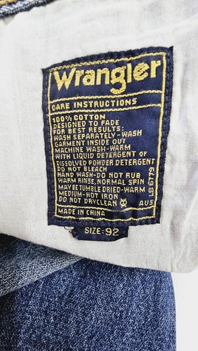 Wrangler Classic Straight Leg Denim Jeans Mens Size 36x29 - Foto 6 di 7