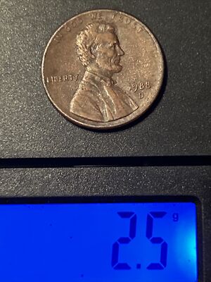 1988 D Lincoln Memorial Penny, WAM, RB, 2.5 Grams. | eBay