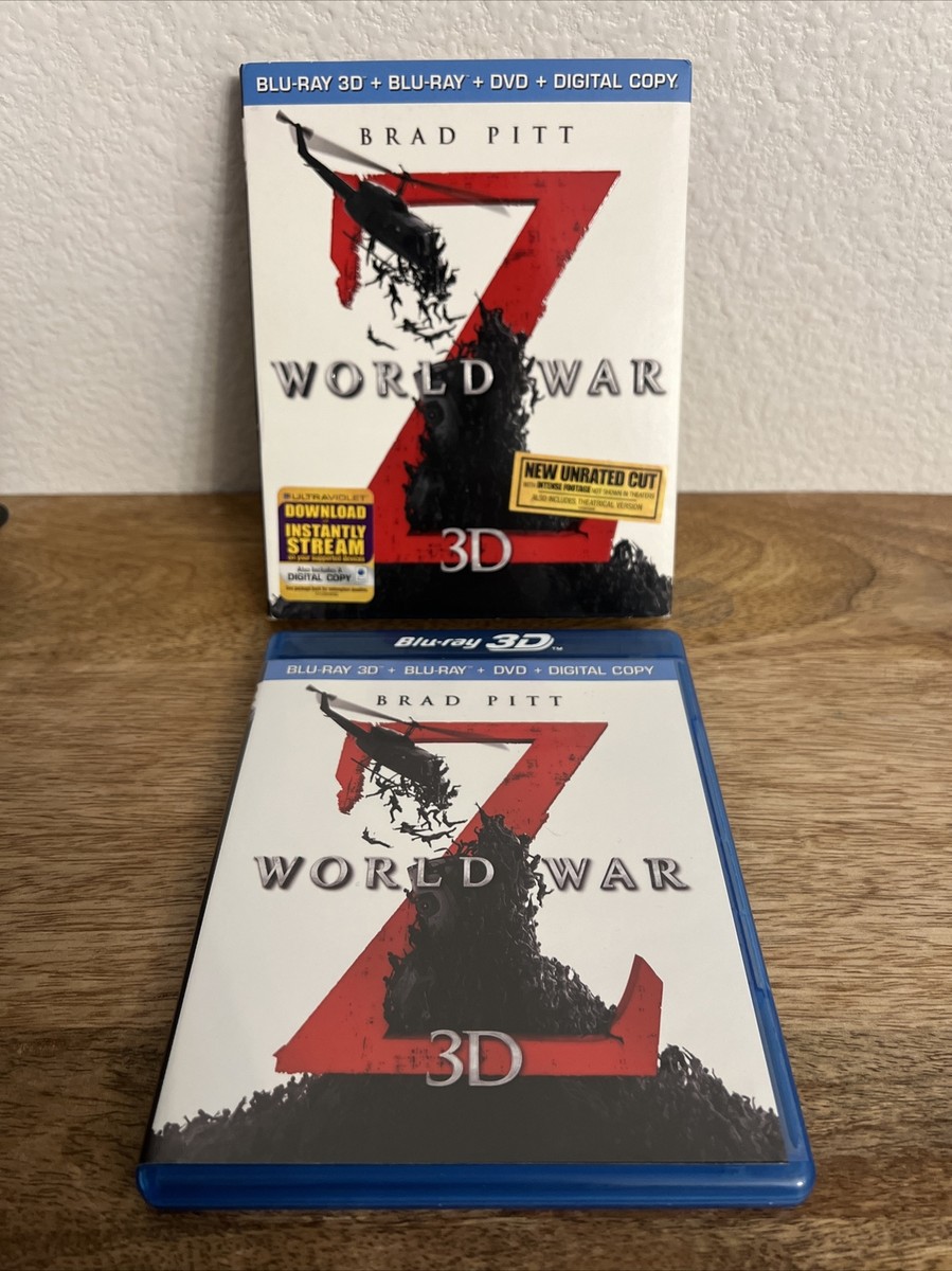World War Z 3D Blu-Ray 3D + Blu-Ray + DVD + Digital Copy