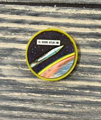 Vintage 1960s Dare Foods Space Coin 13. Score Atlas 10B Krun-chee Corn Chips