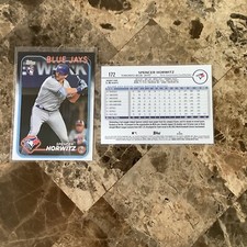2024 Topps Series 1 Spencer Horwitz RC Rookie #172 Toronto Blue Jays A-34