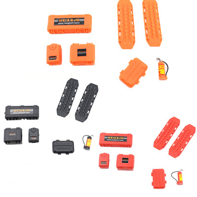 Dekorationswerkzeug-Set Upgrade-Zubehör für 1/24 AXIAL SCX24 RC Auto (4 Stück)