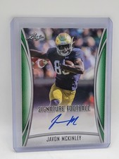 2021 Leaf Signature - Green #BA-JMK Javon McKinley (AU, RC)