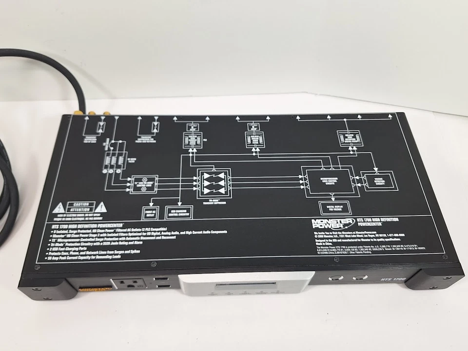 Monster Power HTS 1700 High Definition PowerCenter Surge Protector 9 Outlets - Image 3 of 4