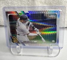 Manny Machado 2021 Topps Chrome #148 Prism Refractor SP San Diego Padres