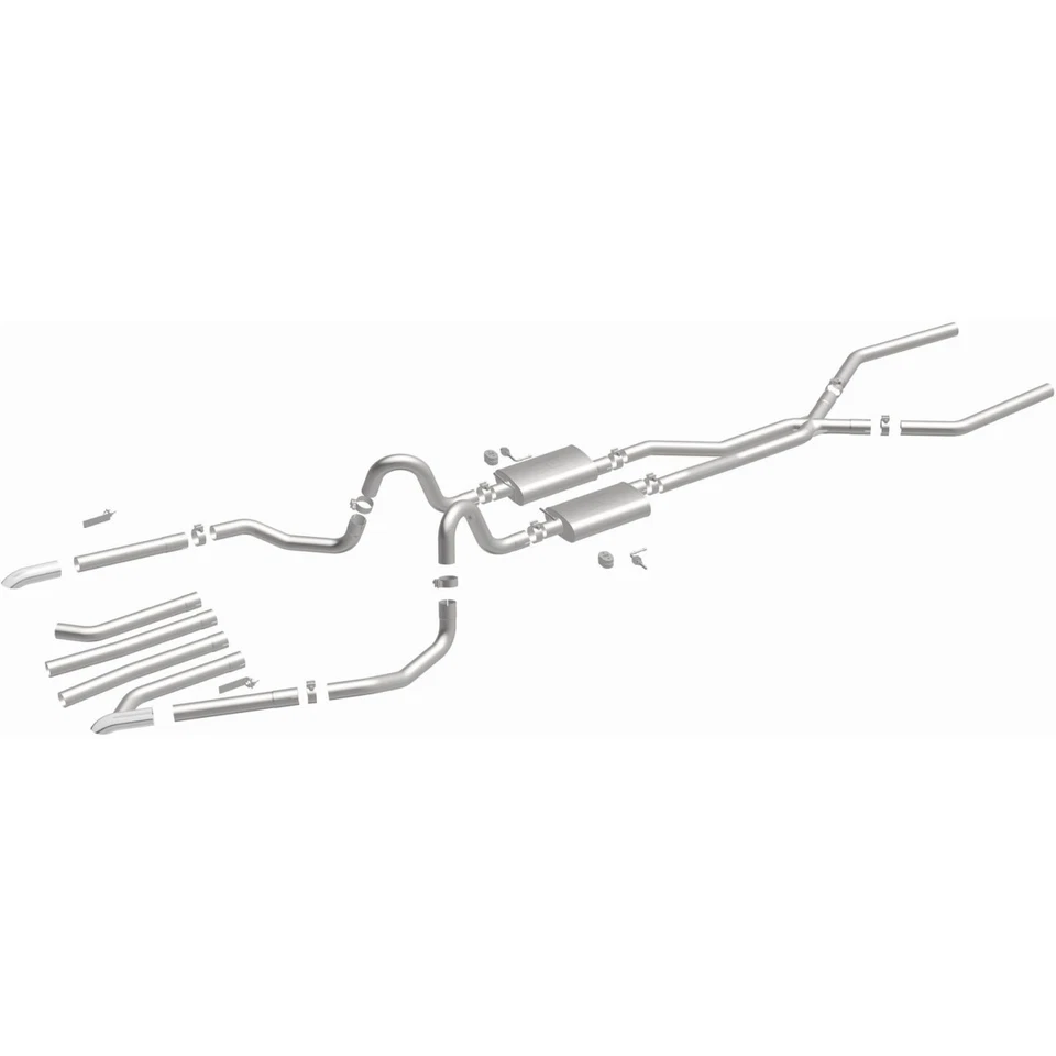 15893 Magnaflow Exhaust System for Chevy Olds Coupe Sedan Buick Skylark Malibu Foto 3 de 4