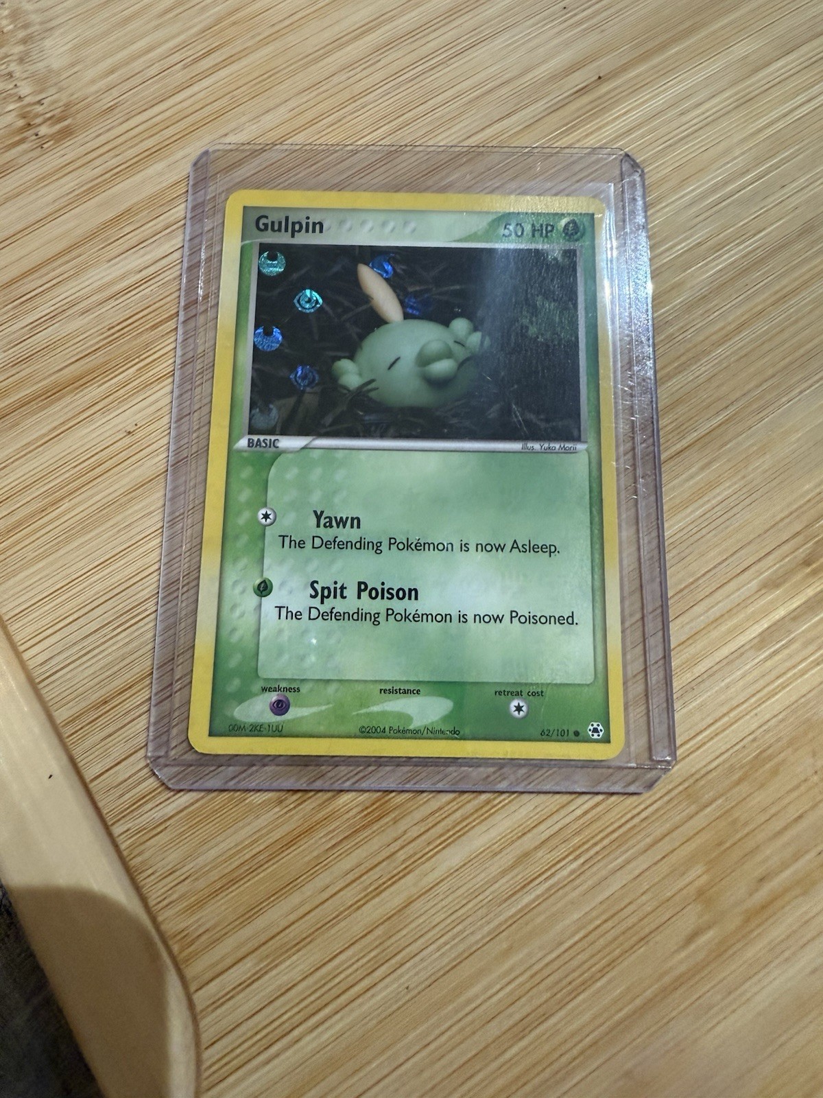 Pokémon TCG Gulpin 62/101 Reverse Holo EX Hidden Legends NM Condition