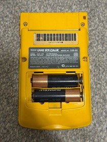 Nintendo Game Boy Color Dandelion Yellow CGB-001 W/ CASE & CHARGERS!