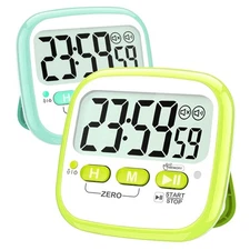 Antonki 2 Pack Classroom Timers for Teachers Kids, Magnetic Countdown Digital Ki