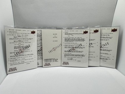 The X-Files Pilot Script Pages 1, 28 32   6 Card Lot Upper Deck 2019 Insert