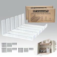 Heavy Duty Shelf Bracket for Scaffold Board shelving 225mm (9 inch) DT Ironcraft