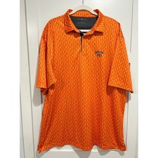 Horn Legend Oklahoma State Cowboys Orange Flamingo Bamboo Charcoal Polo 3XL