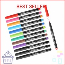 YISAN Dry Erase Markers Ultra Fine Tip,0.7mm Extra Fine Point, Magnetic Whiteboa