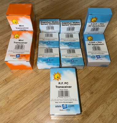 VINTAGE X10 Smart Home Automation Lot NEW NOS Huge Sensor Chime Camera Bundle