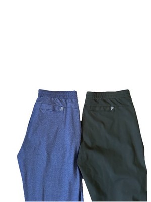 Lot Of 2 Public Rec Pants Mens 40x30 Green & Blue Daymaker  Sweatpants Active