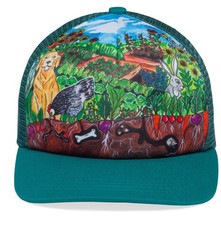 SUNDAY AFTERNOONS KIDS GIRLS TEAL GARDEN PARTY TRUCKER M/L NEW